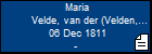 Maria Velde, van der (Velden, van der)
