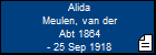 Alida Meulen, van der