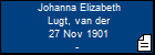 Johanna Elizabeth Lugt, van der