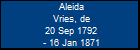Aleida Vries, de