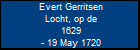 Evert Gerritsen Locht, op de