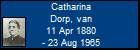 Catharina Dorp, van