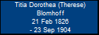 Titia Dorothea (Therese) Blomhoff