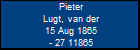 Pieter Lugt, van der