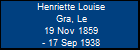 Henriette Louise Gra, Le