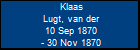 Klaas Lugt, van der