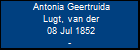 Antonia Geertruida Lugt, van der