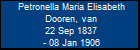 Petronella Maria Elisabeth Dooren, van