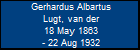 Gerhardus Albartus Lugt, van der
