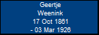 Geertje Weenink