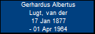 Gerhardus Albertus Lugt, van der