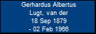 Gerhardus Albertus Lugt, van der