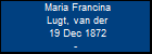 Maria Francina Lugt, van der