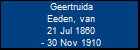 Geertruida Eeden, van