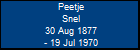 Peetje Snel