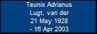 Teunis Adrianus Lugt, van der