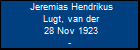 Jeremias Hendrikus Lugt, van der