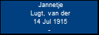 Jannetje Lugt, van der