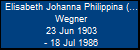 Elisabeth Johanna Philippina (Bets) Wegner