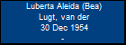 Luberta Aleida (Bea) Lugt, van der
