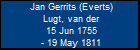 Jan Gerrits (Everts) Lugt, van der