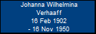 Johanna Wilhelmina Verhaaff
