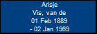 Arisje Vis, van de